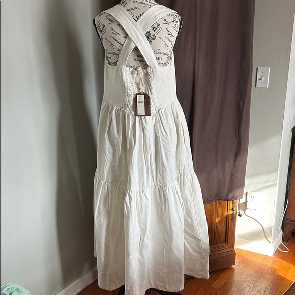 Anthropologie Cream Midi Dress - Picture 13 of 15
